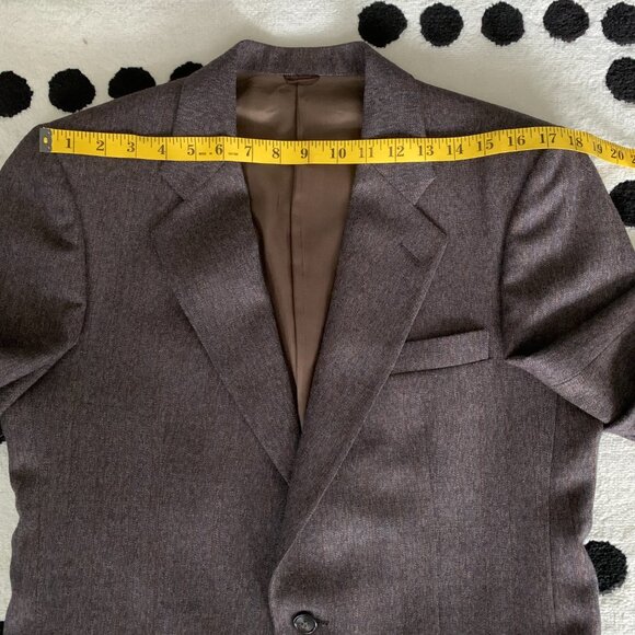 Vintage Union Made Wool Two Button Single Vent Lined Blazer Sport Coat - Picture 12 of 15